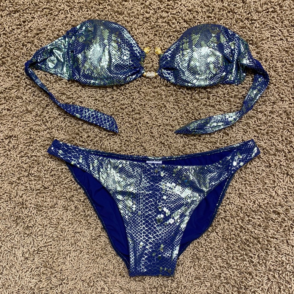 Sauvage M bandeau top and L full bottom